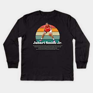 Jabari Smith Jr. Vintage V1 Kids Long Sleeve T-Shirt